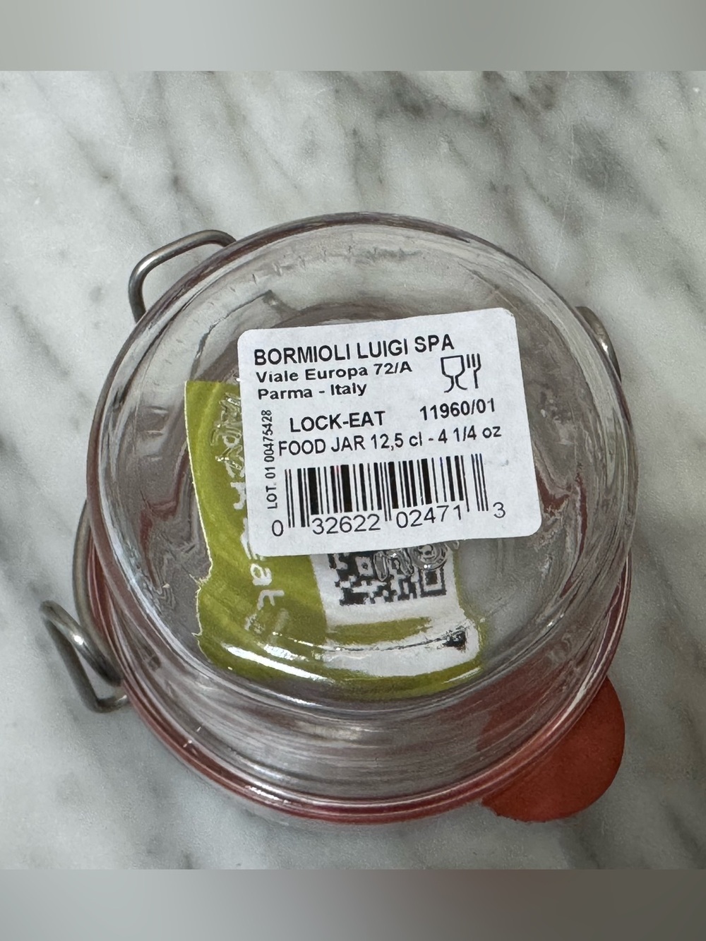 Luigi Bormioli Lock-Eat, 4.5 oz (12.5 cl) Food Jar - Picture 3 of 3